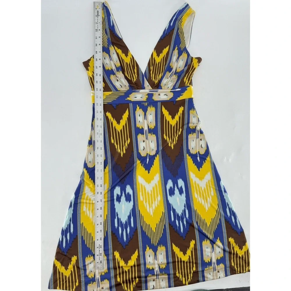 Tory‎ Burch Carmondy 100% Silk Dress Luau Poppy Size M Preppy Elegant Event